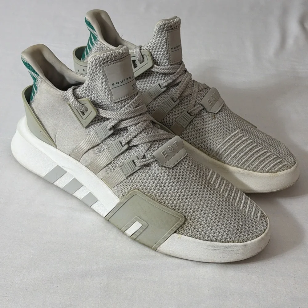 2014 Adidas Eqt Basketball Adv Grey One Sub Green CQ2995 Men Size 12 Gym Shoes A